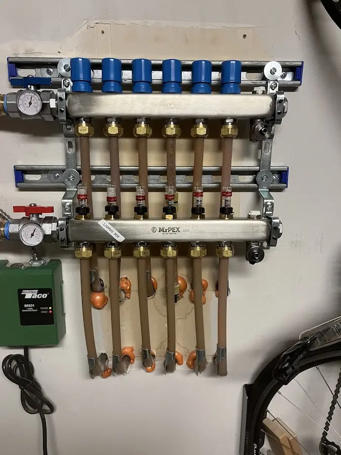 Plumber performing Gas Leak Detection at a residential property in North River Shores